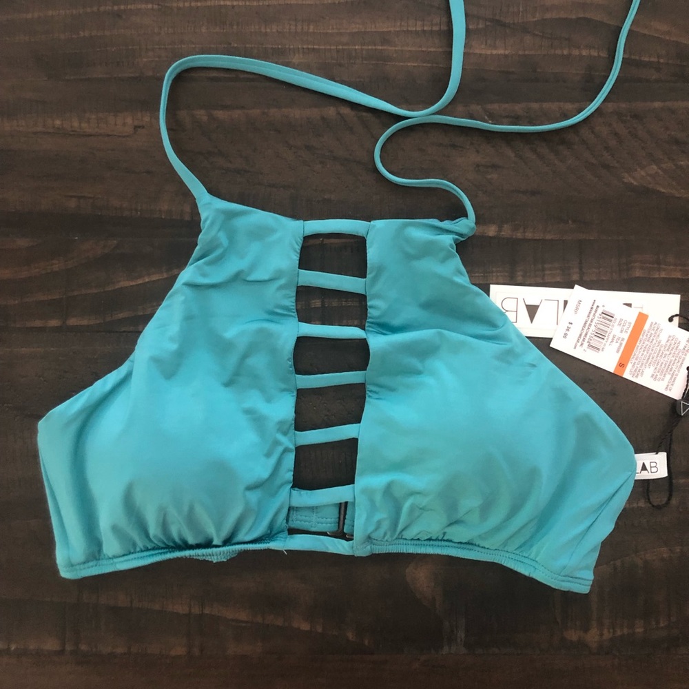 The Bikini Lab Solid Strappy Halter Top